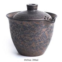 200ml Keraminis Paauksuotas Glazūruotas Arbatinukas Vintažinis Kung Fu Arbatos Servizas Japoniškas Nešiojamas Arbatinukas gray