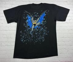 NEW 1994 Batman The Animated Series Batman Shattering through Glass Shirt Unisex T-Shirt S