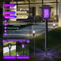 Solar Outdoor Mosquito Killer Lamp gray