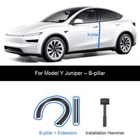 For Tesla Model Y Juniper Door Seal Strip Soundproof Rubber Weatherstrip for Model 3 Highland B-Pillar Sealing Noise Reduction Y Juniper B-pillar