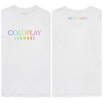 2026 Coldplay New Album Moon Music Cotton T-shirt for Men, Fan Exclusive, High-quality Versatile Tee with Subtle Y2K Style Fashion T-Shirt 4XL white