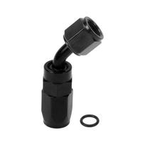 A ABSOPRO Female Flare Reducer Hose Fitting Adapter TF-1001-AN4 45° juoda
