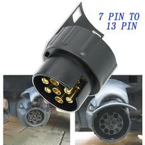 Durable 12V 13 To 7 Pin Plug Adapter Trailer Connector Towing Waterproof Plugs Socket Adapter Protect Connections China Mainland