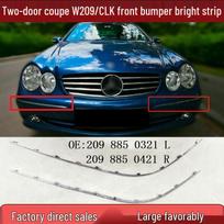 Chromuota ryški juosta CLK Mercedes W209 priekiniam buferiui (2098850321/2098850421) Right Side