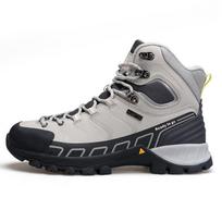 HUMTTO Non-Slip Ankle Boots for Women Wear-Resistant Hiking Shoes Outdoor Climbing Trekking Sneakers Winter Leather Womens Boots 39 pilka