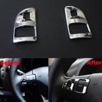 POTAN ABS automobilio vidinių durų lango jungiklio skydelio dangčio apdaila, skirta Kia Sportage R automobilių priedams Steering wheel button 2 pcs