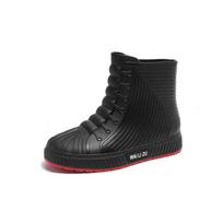 Madingi moteriški guminiai lietaus batai, storapadžiai, madingi, neperšlampami darbo batai, unisex, vidutinio ilgio, patogūs, neslystantys vandens batai, 36-44 dydžiai 36