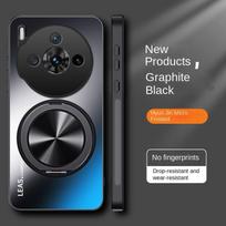 ZTE Nubia Z60S Pro dėklas Kietas Matinis Su Žiediniu Stovu Magnetinis Apsauginis Galinis Dangtelis Dėklas Skirtas Nubia z60s Pro Pilnas Apvalkalas For Nubia Z60S Pro juoda