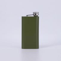 5oz Portable Hip Flask Flagon Whiskey Vodka Wine Pot Stainless Steel Alcohol Drinking Pocket Bottle Outdoor Wine Alcohol Bottle žalia