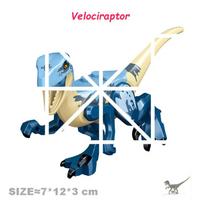 Velociraptor Triceratops Jurassic Dinosaurs World Indominus T-Rex Model Assemble Educational Building Blocks Toys For Kids Gifts