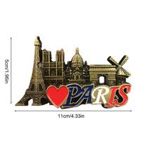 Fridge Magnets 3D France Paris Refrigerator Decor Souvenir Sticker Kitchen Accessories for Party Photographers Men Women Art