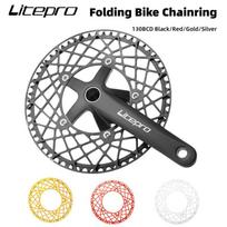 Litepro sulankstomo dviračio priekinė žvaigždė 130 BCD Karūna 53 56 58 dantys Dviračio priekinė žvaigždė BMX žvaigždutė Rotorius Švaistiklis Važiavimo dviračiu lėkštė LP Black 53T