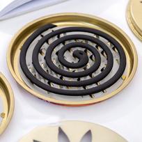 Nerūdijančio plieno uodų spiralės laikiklis su dangteliu, atsparus ugniai uodų spiralių degiklis, vėjui atsparus saugus uodų smilkalų laikiklis