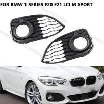 For BMW 1 Series F20 F21 LCI M SPORT 2015-2019 Fog Lamp Frame Fog Light Cover Black Grille Accessories 51118060281 51118060282 1PC Left