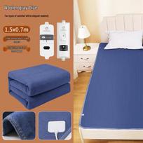 Smart Dual-Control Electric Heating Blanket - Leak-Proof, Constant Temperature, Safe, Waterproof for Home Use Junzilan Standard Electric Blanket brown