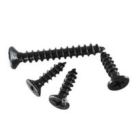 Black Zinc Plated 304 Stainless Steel Countersunk Self-Tapping Screws, Flat Head, Phillips, Sizes M2-M6 M2*5 (1000 pcs)