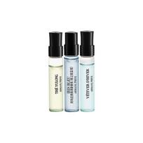Armani kvepalai Q kvapas/kvepalų patirties pakuotė Pavyzdys Jade Trijų dalių rinkinys: 2ml Žaliojo drakono kvepalai + 2ml Mėlynojo aitvaro kvepalai + 2ml Vetiverijos kvepalai mėlyna