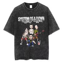 System of A Down Toxicity Albumo Grafikos Išplauti Marškinėliai Vyrams Moterims Roko Dydeli Marškinėliai Vyriški Vintažiniai Alternatyvūs Metalo Marškinėliai Kasdieniam Dėvėjimui Šauni Viršutinė Dalis L black