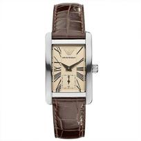 Emporio Armani AR0155 Klasikinis rudas moteriškas laikrodis 25mm ruda