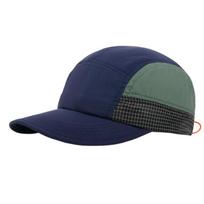 Quick Dry 5 Panel Cap Men Lightweight Running Hat Color Block Plaid Breathable Sports Baseball Cap Large Head Outdoor Cycling