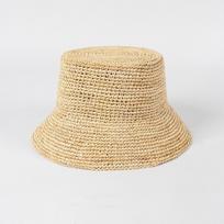 Vasaros rankų darbo nėrimo raffia skrybėlės nuo saulės moterims Ins tinklaraštininkėms lauke apsaugai nuo saulės šiaudinė skrybėlė kelionėms sulankstomos kibiro formos skrybėlės 56-58cm