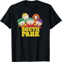 Vintage South Park Gang T-Shirt S juoda