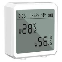 Smart WiFi Temperature Humidity Sensor with LCD Display Works with Alexa Google Home Indoor Thermometer Hygrometer balta