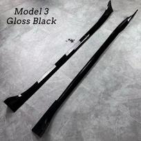 4 vnt. Šoninių sijonų spoilerio kėbulo komplektas Tesla Model Y 3 Highland Guard prailginimo šoninės apdailos juostelės 2017-2024 Dalikliai Priedai Model 3 Gloss Black