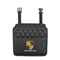 KWPV2 Automobilio Odinės Sėdynės Nugaros Organizatorius Daugiafunkcinis Laikymo Maišelis Porsche Panamera Taycan 911 718 Macan Cayenne Boxster Cayman black