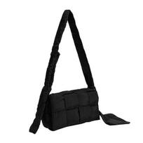 Pūsta Austa Rankinė Medvilninė Kasetinė Paminkštinta Dizainerio Crossbody Rankinės-Puikios