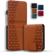 Suitable for Samsung Z Flip7 mobile phone leather Z Fold4 skin matte diamond card holder protective cover 3rd generation samsung z flip5 juoda