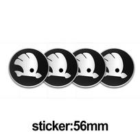 AIS1 4/8 VNT 56 60mm Automobilio Stilius Ratų Centrinės Stebulės Gaubteliai Ratlankio Dangtelis Ženklelis Emblema Lipdukas Skoda Rapid Octavia A5 RS Kodiaq Fabia A7