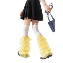 Women's Sweet Long Boot Socks Summer Over The Knee High Socks Y2K Streetwear geltona