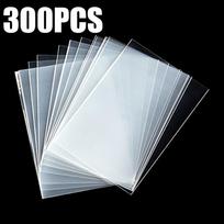 300pcs 8.8cm Clear Card Sleeves Transparent Trading Card Protectors, Penny Sleeves for Sports Cards Standard Card Holders