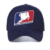 Ama Motocross Superbikes Motorbike Heather Summer Cool Baseball Cap Adjustable Man Mesh Trucker Hat Casquette Adjustable blue