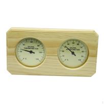 Pirties Higrotermografas Medinis termometras Higrometras Drėgmės temperatūros matavimo matuoklis voniai Horizontal