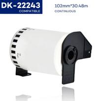 Su Brother suderinamos etiketės DK 22243 102 mm x 30.48 m.