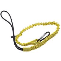 Safety Bungee Tether Tool Lanyard With Carabiner Hook Prevent Falls For Climbing Working geltona