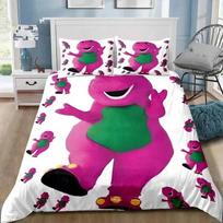 3D Spausdintas Barney Animacinių Filmukų Draugai Patalynės Komplektas Miegamojo Minkštos Modernios Antklodės Patogus Užvalkalas Ant Antklodės Ir Pagalvės Užvalkalas EU Single(135*200cm)3pcs