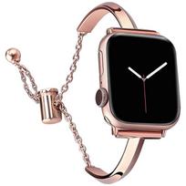 Prabangus laikrodžio dirželis Apple Watch Series 11 10 9 8 7 6 Se 5 4 Moterims Deimantinis Plieno Apyrankė IWatch Ultra 3 2 1 49mm 44 40 42 38MM 42mm 44mm 45mm 49mm rožinio aukso spalvos