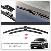 2 vnt. Automobilio priekinio stiklo valytuvų gumos su vandens purškikliu RANGE ROVER SPORT L461 2023-2026 For RANGE ROVER SPOR black