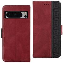 Applicable to, Google 7A mobile phone leather case, Google 8Pro retro splicing contrasting color card wallet case A54 google 8 žalia