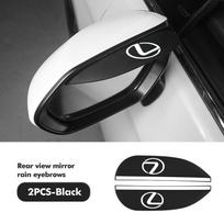 PVC Car Rearview Mirror Eyebrow Rain Visor Sun Shade Rainproof Cover For Lexus RX350 IS250 IS200 GS300 LX570 RC350 UX250h ES350