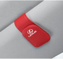 AARW1 Lexus Car Sun Visor Sunglasses Holder PU Leather Glasses Clip For RX330 IS250 Ct200h ES300h RX350 IS300h NX300h GS Auto Interior