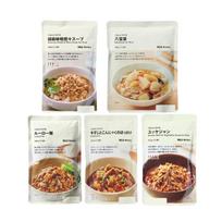 Rice Topping Comparison Set Muji Series 5 Types Sesame Miso Tantan Soup Eight Treasure Stir-Fry Lu Rou Fan Beef Tendon Konjac Bokke Yukgaejang 1 bag