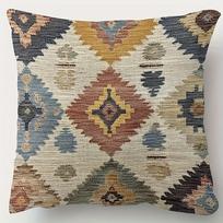 Southwestern Kilim Pillow Cover Boho Tribal Geometric Print Rustic Moroccan Cushion Case For Sofa Bed Couch Home Decor Gifts Peach skin 18*18(CM)-1Pcs