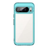 Luxury Colorful Transparent PC+TPU Phone Case For Google Pixel 11 Pro XL 10A 9 8 7 6 Pro 8A 7A Shockproof Bumper Protector Cover Google Pixel 11 Pro XL dangaus mėlyna spalva
