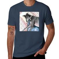 Lazy Greyhound T-Shirt anime t shirts oversize t shirts cotton 100% man t shirt heavy cotton T-Shirt S