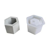 Square Flower Pots Silicone Moulds Succulents Planter Molds Resins Molds DIY Hexagonals Concrete Planter Castings Moulds