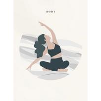 Jogas Mylėtojo Pozos Įvairūs Profesiniai Judesiai Kavinės Katės Plakatas Spaudinys Sienos Menas Paveikslai Drobės Tapyba Kambarys Namų Dekoras 30x45cm No Frame